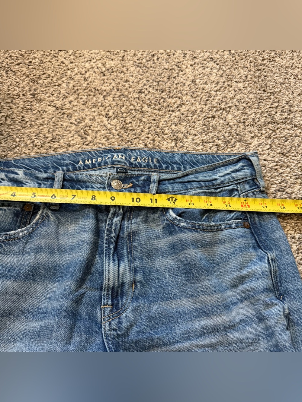 Women’s American Eagle Outfitters Super High Rise Baggy Wide Leg Denim size 8 - Picture 4 of 6